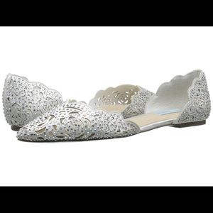 Blue By Betsey Johnson Lucy Beaded Wedding Flats